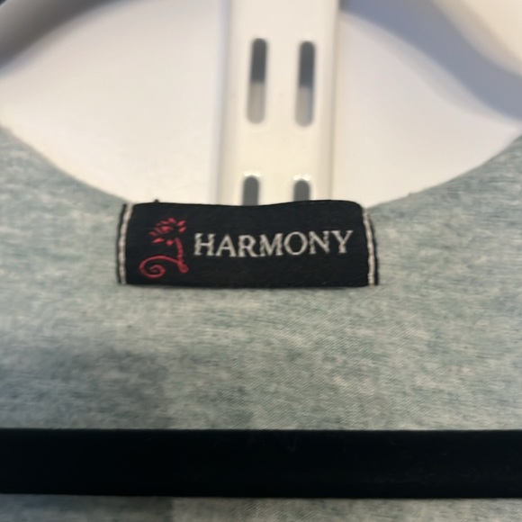 Heathered Aqua Giraffe Muscle Top - Picture 3 of 5